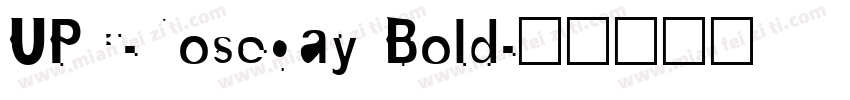 UPC-Nosegay Bold字体转换